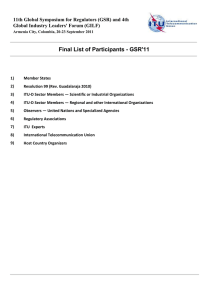 Final List of Participants - GSR'11 Global Industry Leaders' Forum (GILF)