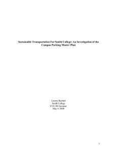 Sustainable Transportation For Smith College: An Investigation of the  Lauren Bachtel