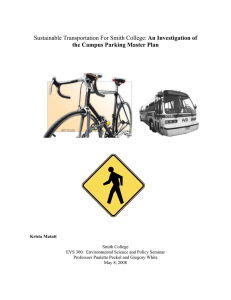 Sustainable Transportation For Smith College: An Investigation of