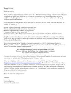 March 25, 2014 Dear AU Student,