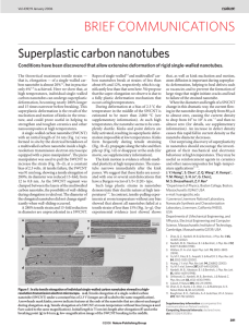 Superplastic carbon nanotubes