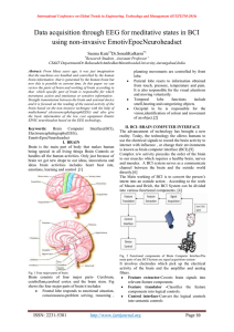 Data acquisition through EEG for meditative states in BCI Seema Kute Dr.SonaliKulkarni