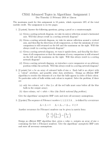 CS341 Advanced Topics in Algorithms: Assignment 1