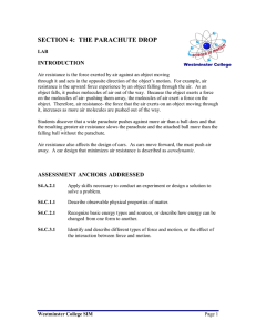 SECTION 4:  THE PARACHUTE DROP  INTRODUCTION