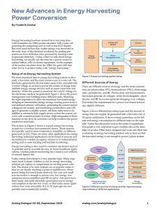 New Advances in Energy Harvesting Power Conversion By Frederik Dostal