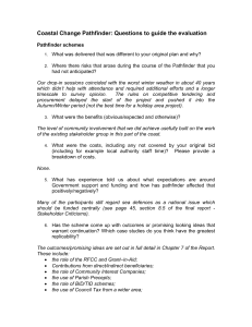 Coastal Change Pathfinder: Questions to guide the evaluation