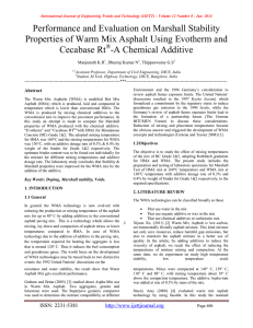 Performance and Evaluation on Marshall Stability Cecabase Rt