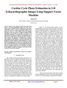 Cardiac Cycle Phase Estimation in 2-D Echocardiographic Images Using Support Vector Machine