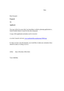 Date: Dear Occupier