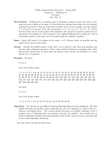 CS331 Advanced Data Structures – Spring 2016 50 points Due: Feb. 15
