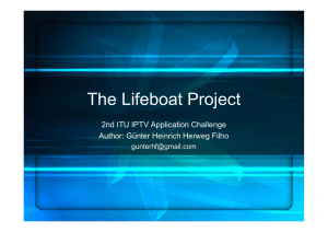 The Lifeboat Project 2nd ITU IPTV Application Challenge