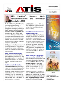 ATiS  President’s  Message,  World 
