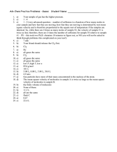 Adv Chem Practice Problems - Gases  Student Name: