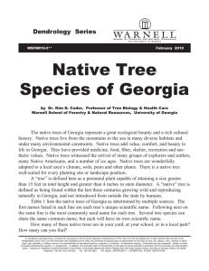 Native Tree Species of Georgia Dendrology  Series