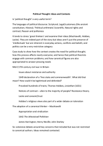 Political Thought: Ideas and Contexts