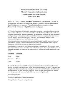 Department of Justice, Law and Society Master’s Comprehensive Examination