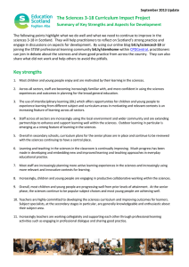 The Sciences 3-18 Curriculum Impact Project