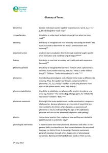 Glossary of Terms