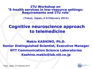 Cognitive neuroscience approach to telemedicine
