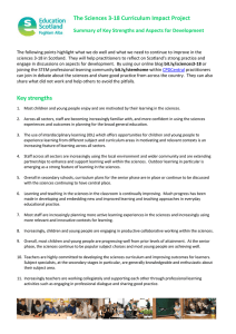 The Sciences 3-18 Curriculum Impact Project
