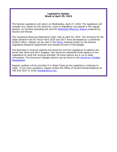 Legislative Update Week of April 25, 2016