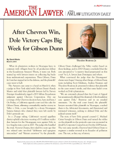 After Chevron Win, Dole Victory Caps Big Week for Gibson Dunn
