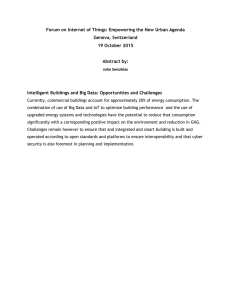 Forum on Internet of Things: Empowering the New Urban Agenda