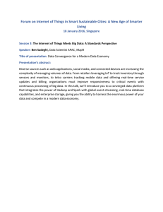 Forum on Internet of Things in Smart Sustainable Cities: A... Living