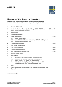 Agenda  Meeting  of  the  Board  of ...