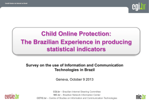 Child Online Protection: The Brazilian Experience in producing statistical indicators