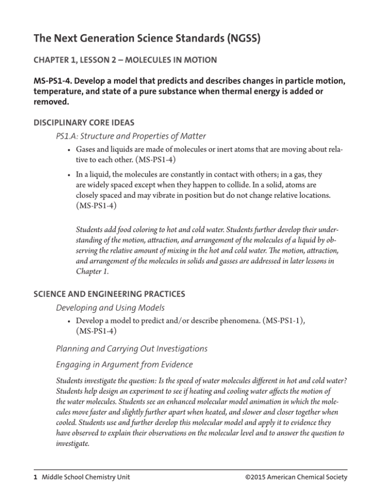 The next generation science standards ngss 