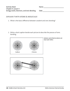 Ionic Bonding & Energy Levels: Middle School Chemistry