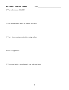 Snail Biology Lab: Experiment & Scientific Method