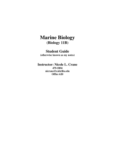 Marine Biology (Biology 11B) Student Guide