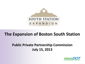 The Expansion of Boston South Station  Public Private Partnership Commission