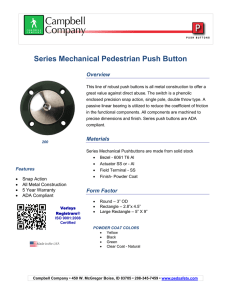 Series Mechanical Pedestrian Push Button Overview