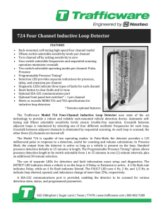 724 Four Channel Inductive Loop Detector