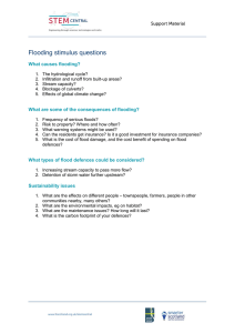 Flooding stimulus questions What causes flooding?