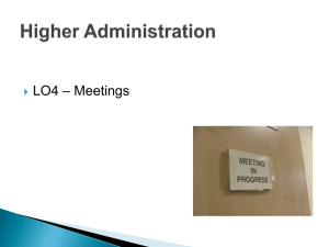 – Meetings LO4 