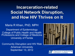 Incarceration-related Social Network Disruption, and How HIV Thrives on It