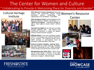 The Center for Women and Culture Women’s Resource Cultural Heritage