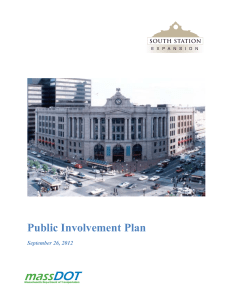 Public Involvement Plan September 26, 2012