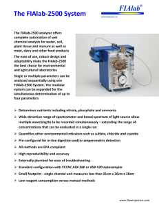The FIAlab-2500 System