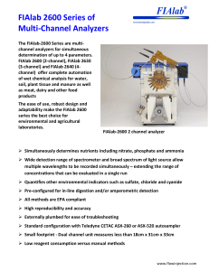 FIAlab 2600 Series of Multi-Channel Analyzers