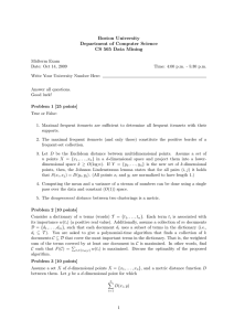 Boston University Department of Computer Science CS 565 Data Mining