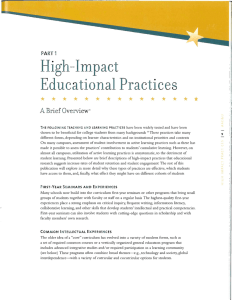 High-Impact Practices Educational •