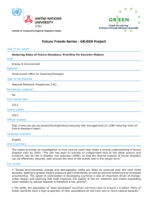 Future Trends Series - GR:EEN Project