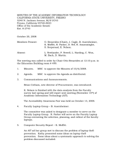 MINUTES OF THE ACADEMIC INFORMATION TECHNOLOGY CALIFORNIA STATE UNIVERSITY, FRESNO