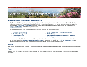 Office of the Vice President for Administration