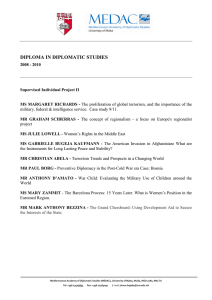 DIPLOMA IN DIPLOMATIC STUDIES